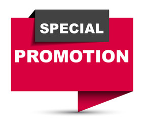 red vector banner special promotion