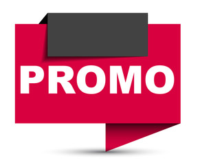 red vector banner promo