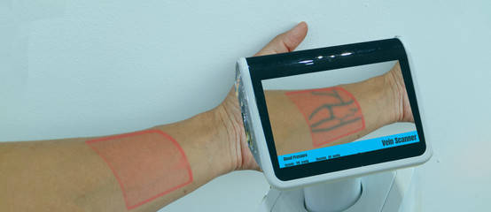smart medical technology concept . the technology use with artificial intelligence with augmented...
