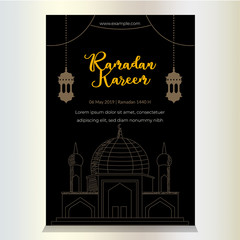 Ramadan Kareem Party Poster templates