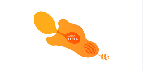 Gradient geometric banners with flowing liquid shapes. Dynamic Fluid design for logo, flyers or presentstion. Abstract vector background