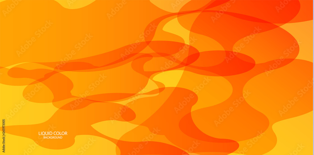 Poster abstract form of fluid. liquid design. liquid dynamic background for web sites, landing page or busi