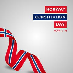 Happy Norway Constitution Day Vector Template Design Illustration