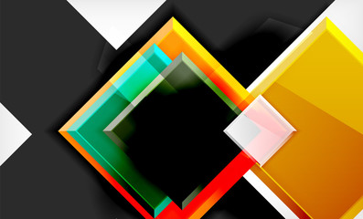 Color squares futuristic abstract background