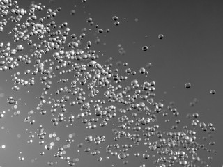 Silver water drops bokeh