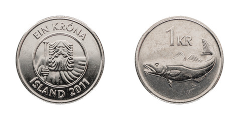 1 Icelandic crown - ISK - from the year 2011