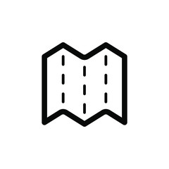 Map vector border icon. This icon use for admin panels, website, interfaces, mobile apps