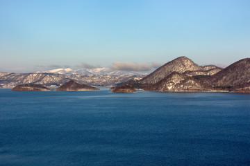 Fototapeta na wymiar 北海道・洞爺湖、冬の景色