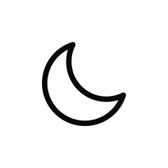 Moon vector border icon. This icon use for admin panels, website, interfaces, mobile apps