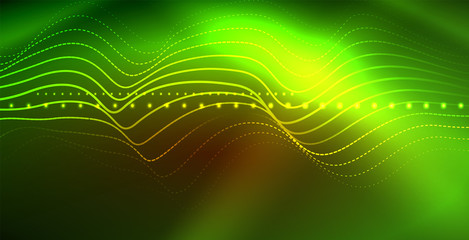 Neon wave background