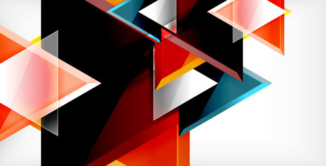 Triangle abstract background