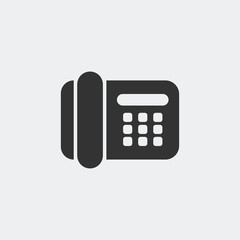 Office telephone icon vector