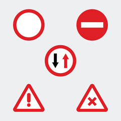 Traffic icons set
