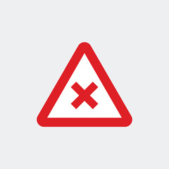 Irritant hazard sign icon vector