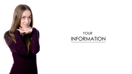 Fototapeta premium Woman thinking loading