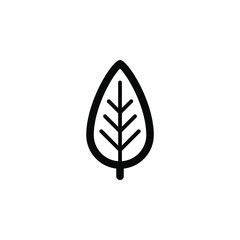 Leaf vector border icon. This icon use for admin panels, website, interfaces, mobile apps