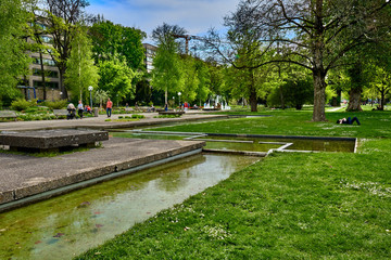 Fototapeta na wymiar Park in Stuttgart