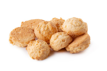 Delicious Coconut cookies isolated over a white background
