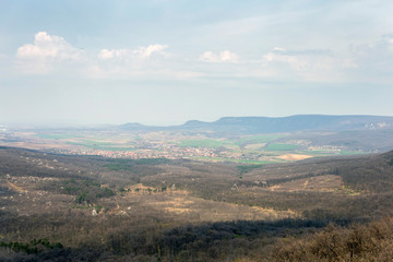Fototapeta na wymiar Pilis mountains in Hungary.