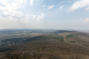 Fototapeta premium Pilis mountains in Hungary.