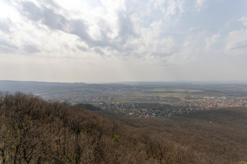 Fototapeta premium Pilis mountains in Hungary.