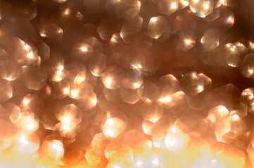 Abstract images and textures surface pattern design bright glitter geometry octagon bokeh of Light...