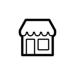 Shop border icon. This icon use for admin panels, website, interfaces, mobile apps