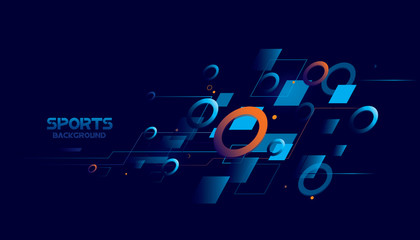 Abstract futuristic background. Vector sport concept