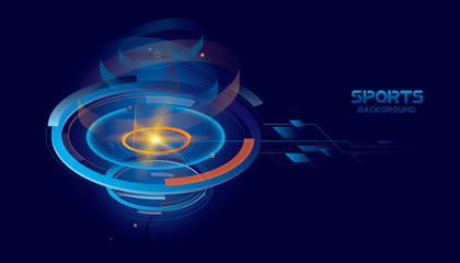 Abstract futuristic background. Vector sport concept
