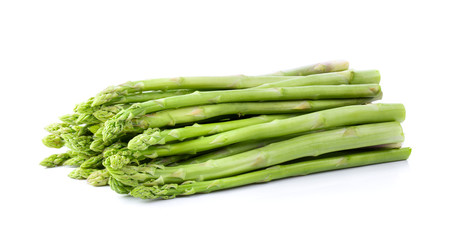 Asparagus isolated on white background. full depth of field