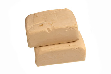 yeast isolated on white background