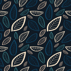 An illustrated seamless nature background pattern