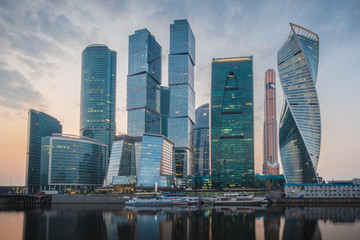Finanzviertel von Moskau, Russland 