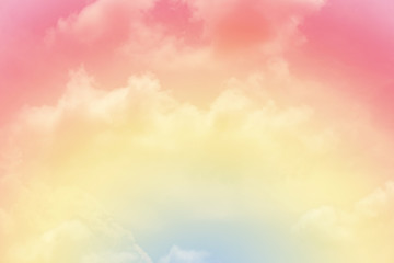 Naklejka na ściany i meble Cloud background with a pastel colour