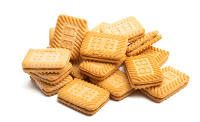 square double cookie isolated