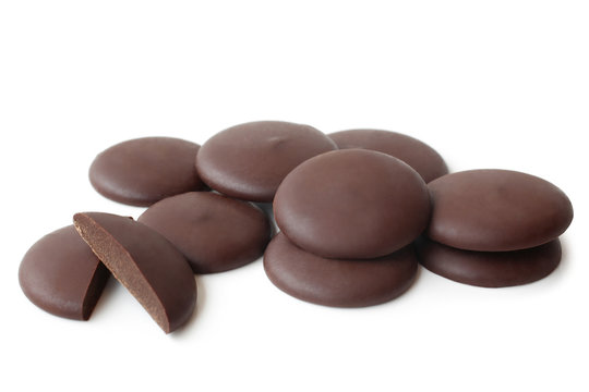 Circle chocolate candies