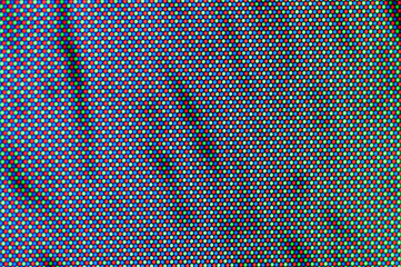 Close up of red, green and blue pixels on a CRT computer screen