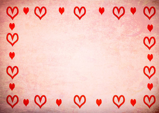 carte fond coeur