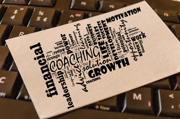 Coaching word cloud collage - 265990496
