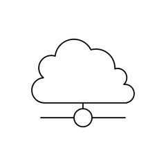 cloud technologies, Internet hosting icon