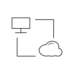 cloud technologies, Internet hosting icon