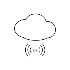cloud technologies, Internet icon