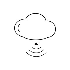 cloud technologies, Internet icon