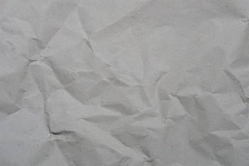 grey crumpled paper texture for background