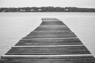 Obraz premium pier on the lake