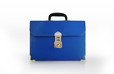 Leather School Bag.- photo