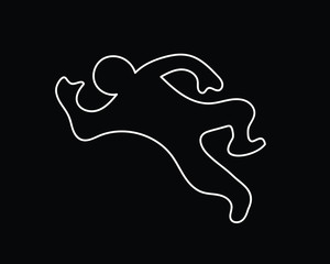 Crime scene illustration