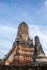 Wat Chaiwatthanaram is a at Historical Park at Ayutthaya., Thailand.