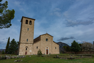 Rocchetta a Volturno, Isernia, Molise. Abbazia benedettina di San Vincenzo al Volturno. Storica...