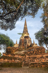 Fototapeta premium Wat Phra Si Sanphet is a at Historical Park at Ayutthaya., Thailand.